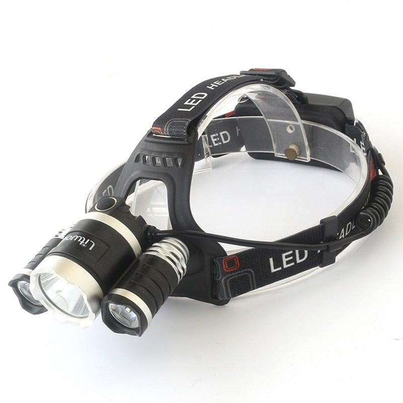 Adjustable Zoomable Headlamp Ultra Bright Rechargeable LED Bright High Lumen Head Lights Head Lamp Waterproof Flashlight For Outdoor Cmaping Fishing Hiking Biking Fishing Headlamp Running Headlamp