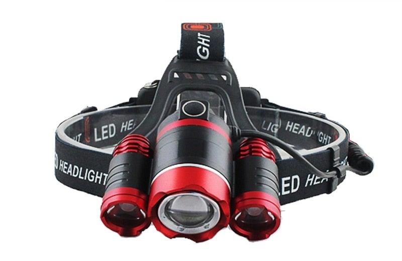 Adjustable Zoomable Headlamp Ultra Bright Rechargeable LED Bright High Lumen Head Lights Head Lamp Waterproof Flashlight For Outdoor Cmaping Fishing Hiking Biking Fishing Headlamp Running Headlamp