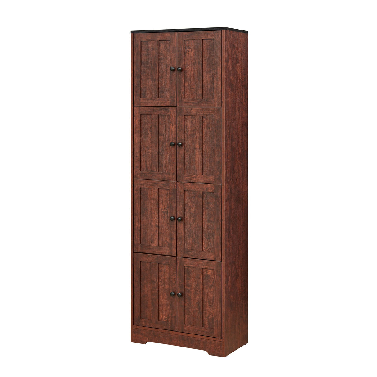 Tall Storage Cabinet With 8 Doors And 4 Shelves, Wall Storage Cabinet For Living Room, Kitchen, Office, Bedroom, Bathroom by Couch.com