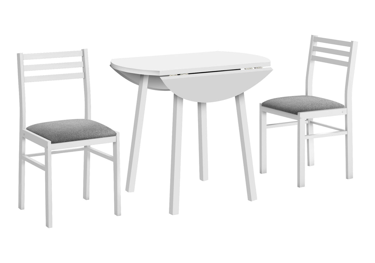 3 Pieces Dining Table Set, Small, Drop Leaf, Contemporary & Modern by Couch.com