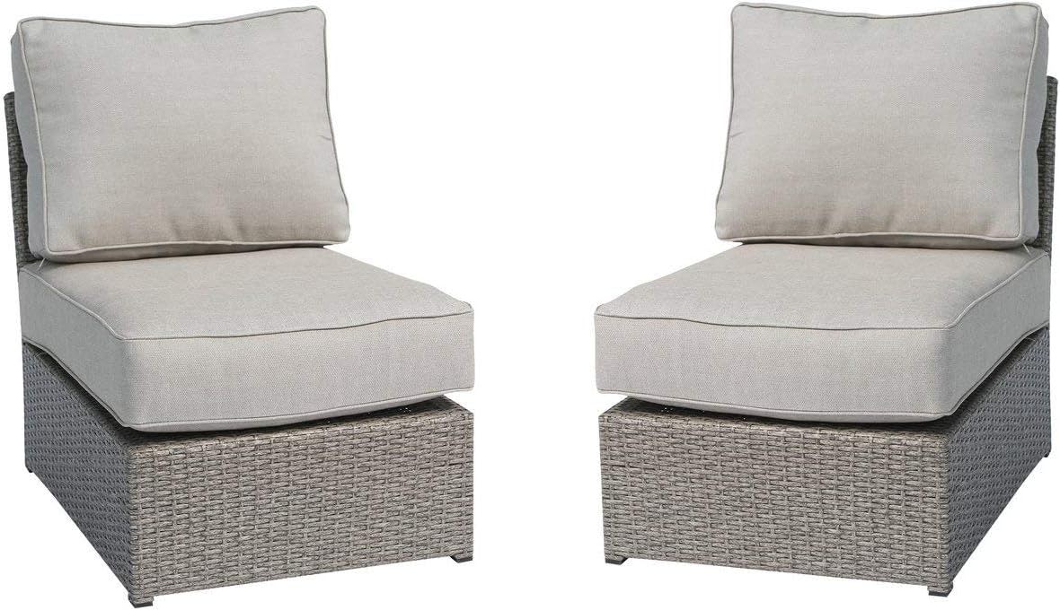 Armless Patio Chair With Cushions by Couch.com