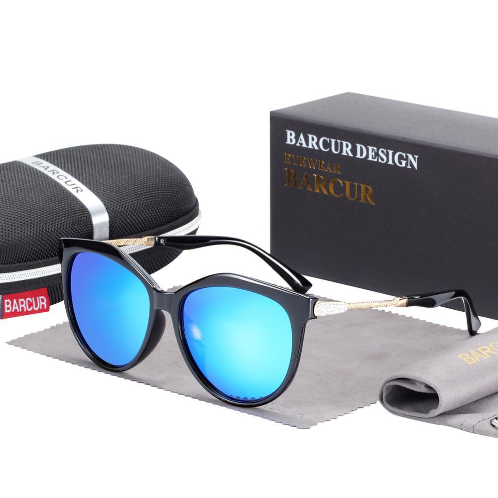 Stevvex Polarized Cat Eye Sunglasses Women Gradient Round Sun glasses for Women oculos lunette de soleil femme
