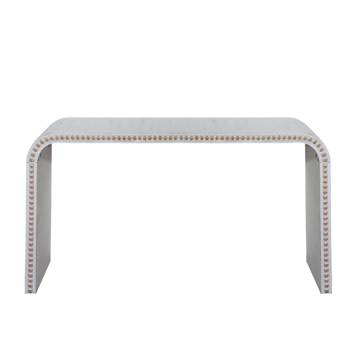 Washed White Console Table, 59in Entryway Table