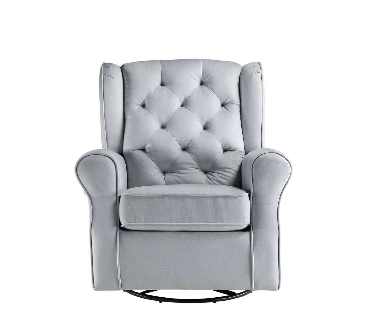 Zeger - Glider Chair With Swivel - Gray by Couch.com