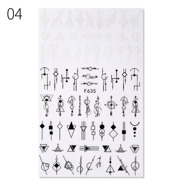 Alphabet Love Shaped Pattern 3D Nail Stickers Slider Valentine Day Decals Foil For Love Nail Art Decoration Pop Art Nail Stickers Sexy Girl Designs Comics Water Transfer Decals Manicure Lips Nail Art Decorations Slider Nail Art Stickers