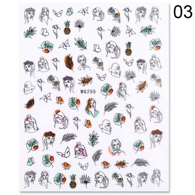 Alphabet Love Shaped Pattern 3D Nail Stickers Slider Valentine Day Decals Foil For Love Nail Art Decoration Pop Art Nail Stickers Sexy Girl Designs Comics Water Transfer Decals Manicure Lips Nail Art Decorations Slider Nail Art Stickers