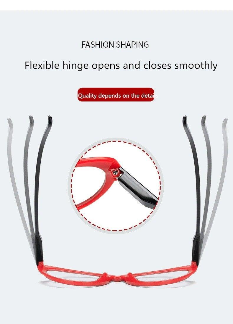 Anti-blue Light Coated Lenses Luxury Red Black Fashion Cat Eye Glasses For Women Reading Glasses & Men Computer Cateye Blue Light Blocking Reading Glasses