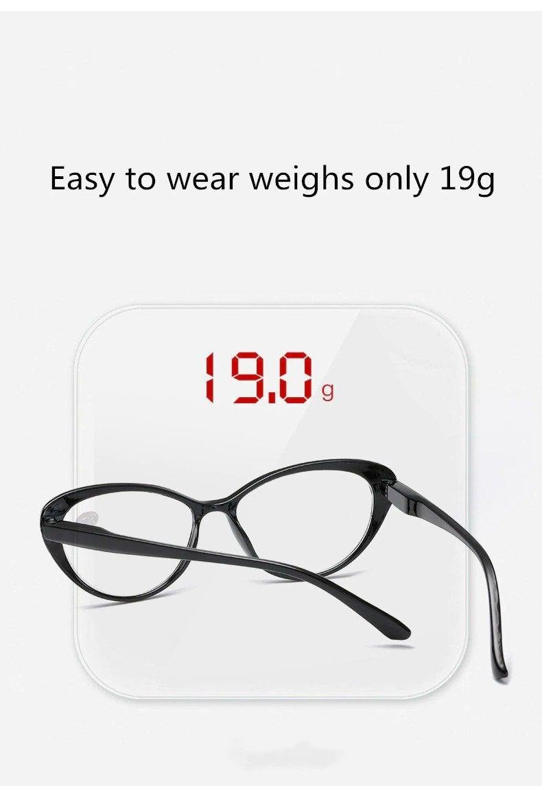 Anti-blue Light Coated Lenses Luxury Red Black Fashion Cat Eye Glasses For Women Reading Glasses & Men Computer Cateye Blue Light Blocking Reading Glasses