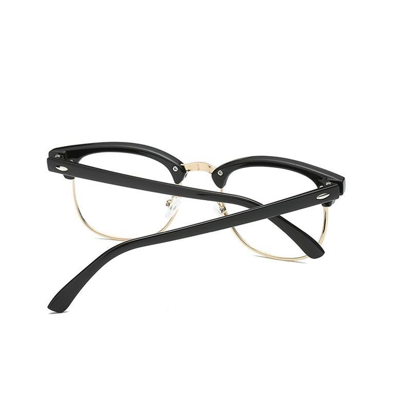 Anti Blue Light Half Frame Reading Glasses For Women And Men Anti Eye strain Fashion Classic Style Retro Eyeglasses New Eyewear Simple Modern Design Everyday Sunglasses For Men