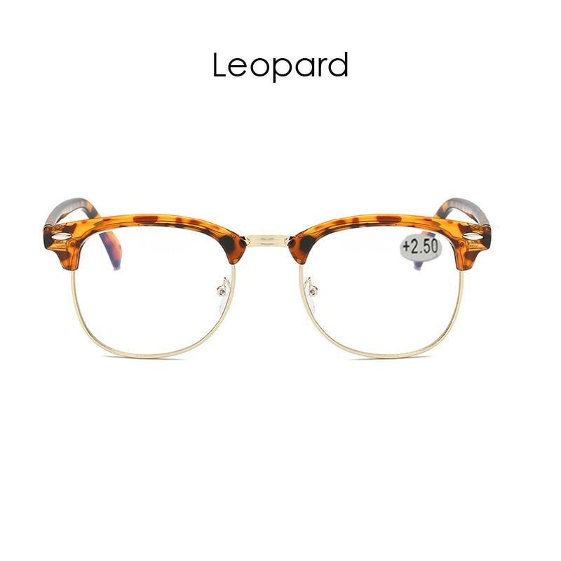 Anti Blue Light Half Frame Reading Glasses For Women And Men Anti Eye strain Fashion Classic Style Retro Eyeglasses New Eyewear Simple Modern Design Everyday Sunglasses For Men
