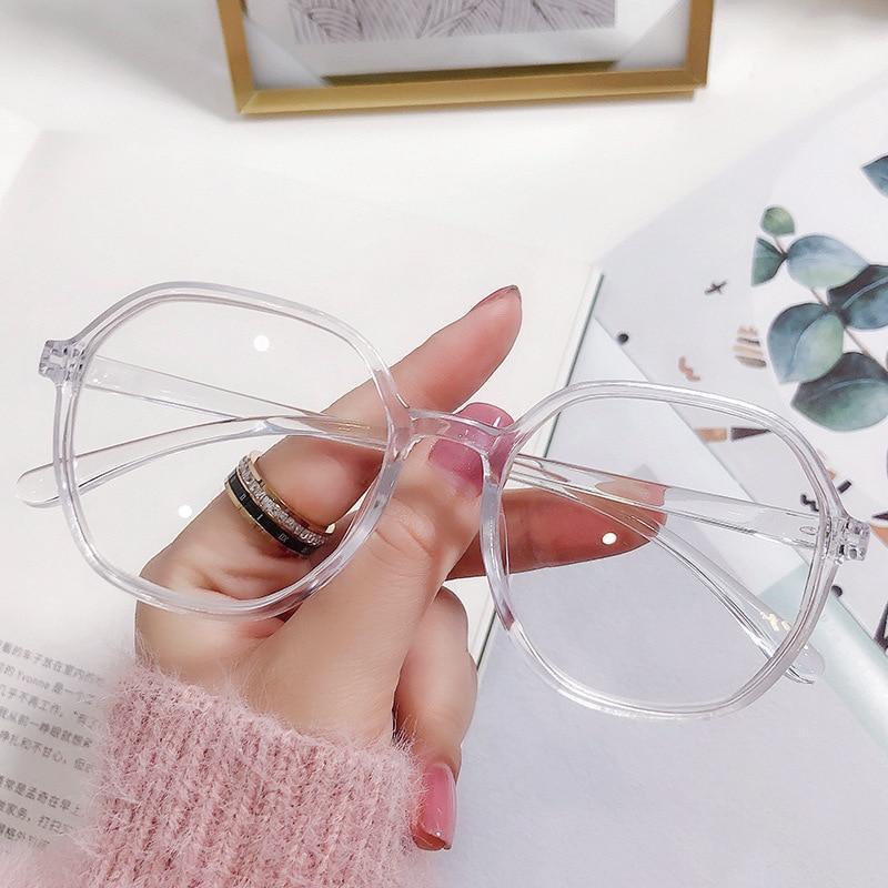 Anti-blue Light Women Men Reading Glasses Eyestrain Computer Reading TV Glasses Stylish Frame Anti Glasses Men And Women Retro Big Frame Myopia Eyeglasses Oversized Ladies Diopter Presbyopia Eyeglasses Frames +1.0 +1.5 +2.0 +2.5 +3.5 +4.0