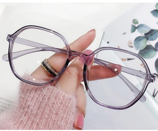 Anti-blue Light Women Men Reading Glasses Eyestrain Computer Reading TV Glasses Stylish Frame Anti Glasses Men And Women Retro Big Frame Myopia Eyeglasses Oversized Ladies Diopter Presbyopia Eyeglasses Frames +1.0 +1.5 +2.0 +2.5 +3.5 +4.0