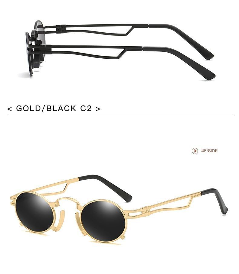 Anti Reflective Retro Eyeglasses Metal Oval Shape Sunglasses For Women & Men Retro Design Sun Glasses For Unisex New Colorful Frames New Popular Design