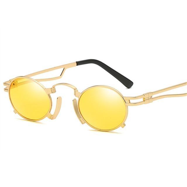 Anti Reflective Retro Eyeglasses Metal Oval Shape Sunglasses For Women & Men Retro Design Sun Glasses For Unisex New Colorful Frames New Popular Design
