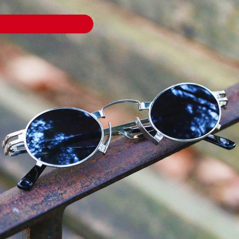 Anti Reflective Retro Eyeglasses Metal Oval Shape Sunglasses For Women & Men Retro Design Sun Glasses For Unisex New Colorful Frames New Popular Design