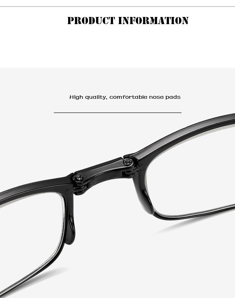 Anti UV Glare Eyestrain Foldable Computer Spring Hinge Readers For Women And Man Reading Glasses Retro Folding Spectacles Luxury Frame And TR Glasses Blue Light Readers+1.0 +1.5 +2.0 +2.5 +3.0 +3.5 +4.0