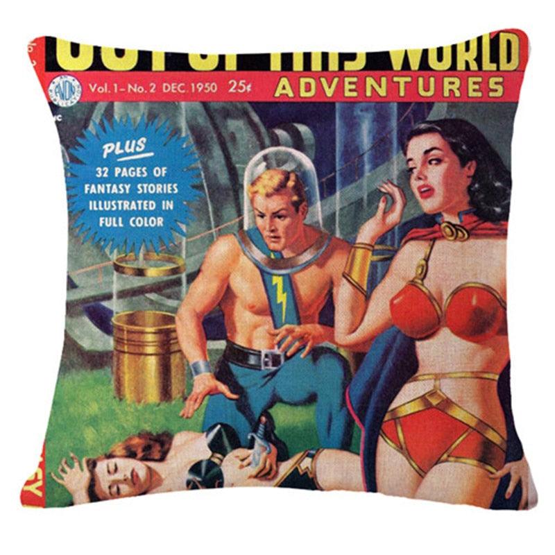 Art Renaissance Print Cushion Cover Throw Pillow Cover Home Decorative Cushion Case Beautiful Painting Art Pillow Case Home Decorative Sofa Car Chair Throw Pillow Case 45x45CM