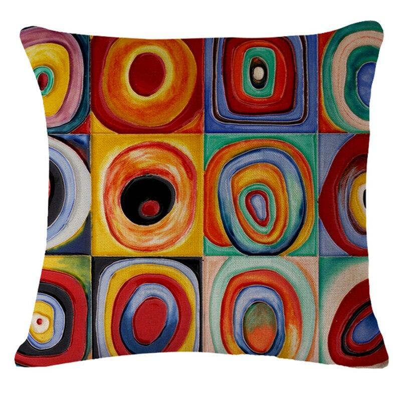 Art Renaissance Print Cushion Cover Throw Pillow Cover Home Decorative Cushion Case Beautiful Painting Art Pillow Case Home Decorative Sofa Car Chair Throw Pillow Case 45x45CM