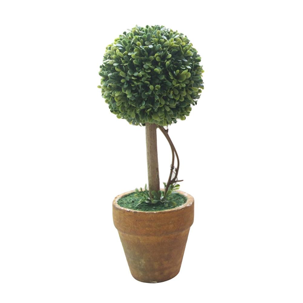 Artificial 1 Pc Heart Star Round Potted Decor Bonsai Ornament Home Garden Wedding Party Decor Home Decoration