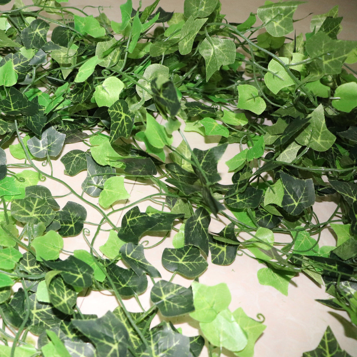 Artificial Ivy Leaf Garland Fake Leaves Hanging Vines For Home Decor Creeper Green Ivy Artificial Ivy Garland Greenery Hanging Plant Vine for Wedding Wall Party Room Astethic Stuff Decor 100pcs Leaf 1 piece 2.4M