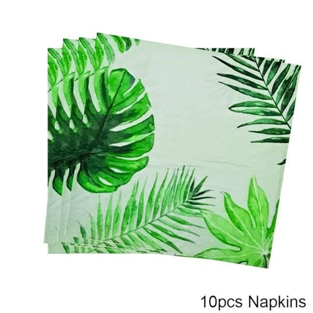 Artificial Tropical Palm Leaves For Hawaiian Luau Beach Birthday Jungle Party Wedding Home Table Decoration Accessories Tropical Leaves with Stems Jungle Leaves Decorations for Hawaiian Luau Party Beach Baby Shower Wedding Birthday Decorations