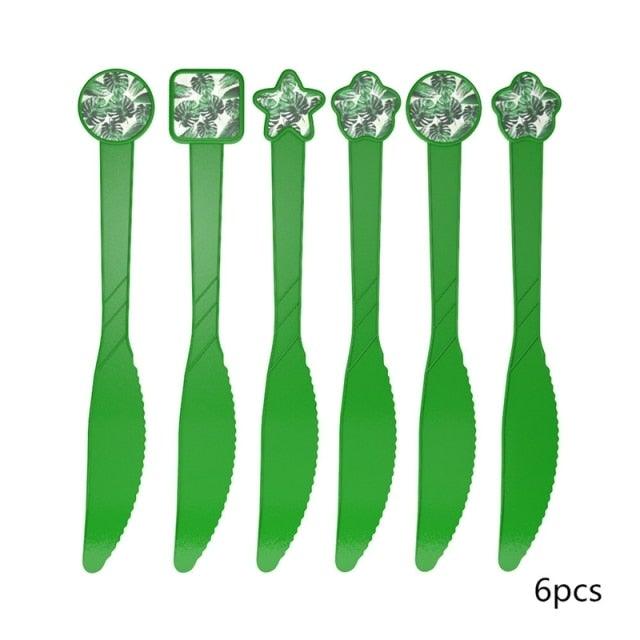 Artificial Tropical Palm Leaves For Hawaiian Luau Beach Birthday Jungle Party Wedding Home Table Decoration Accessories Tropical Leaves with Stems Jungle Leaves Decorations for Hawaiian Luau Party Beach Baby Shower Wedding Birthday Decorations