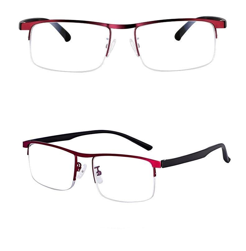 Attractive Metal Frame Sunglasses Style Intelligent Multifocal Progressive Reading Glasses and Men Women Dual-use Anti-Blue Light Automatic Adjustment Eyewear