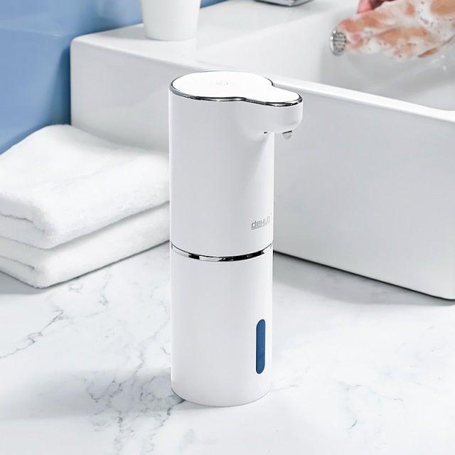 Automatic Foam Soap Dispensers Bathroom Smart Washing Hand Machine With USB Charging White High Quality Material Automatic Touchless Soap Dispenser Rechargeable Foaming Soap Dispense With Adjustable Volume Suitable For Bathroom Office Hotel
