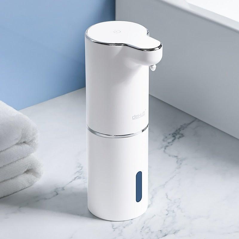 Automatic Foam Soap Dispensers Bathroom Smart Washing Hand Machine With USB Charging White High Quality Material Automatic Touchless Soap Dispenser Rechargeable Foaming Soap Dispense With Adjustable Volume Suitable For Bathroom Office Hotel