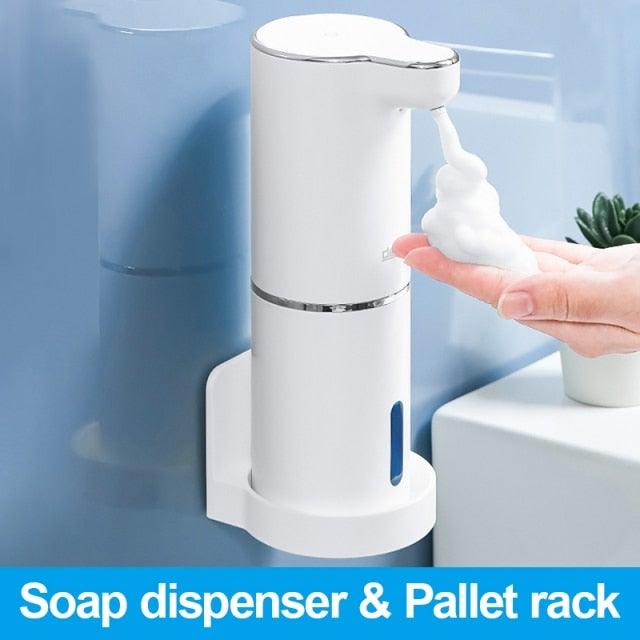 Automatic Foam Soap Dispensers Bathroom Smart Washing Hand Machine With USB Charging White High Quality Material Automatic Touchless Soap Dispenser Rechargeable Foaming Soap Dispense With Adjustable Volume Suitable For Bathroom Office Hotel
