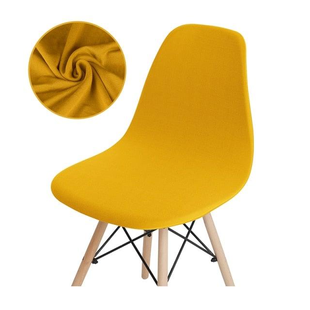 Avangarde Style Printed Seat Cover For Shell Chair Armless Shell Chair Cover Banquet Home Slipcover Elastic Removable Stretch High Back For Sofa Armchairs
