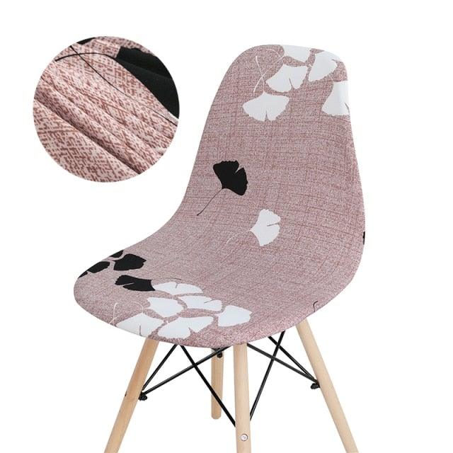 Avangarde Style Printed Seat Cover For Shell Chair Armless Shell Chair Cover Banquet Home Slipcover Elastic Removable Stretch High Back For Sofa Armchairs