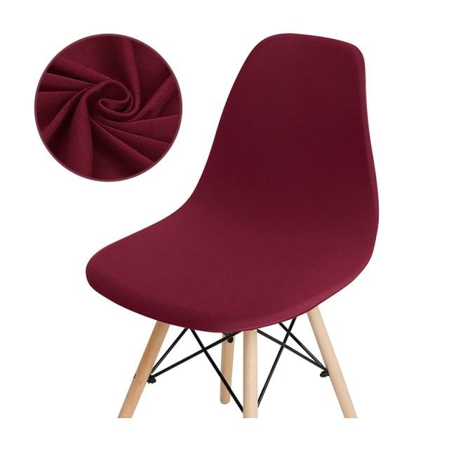 Avangarde Style Printed Seat Cover For Shell Chair Armless Shell Chair Cover Banquet Home Slipcover Elastic Removable Stretch High Back For Sofa Armchairs
