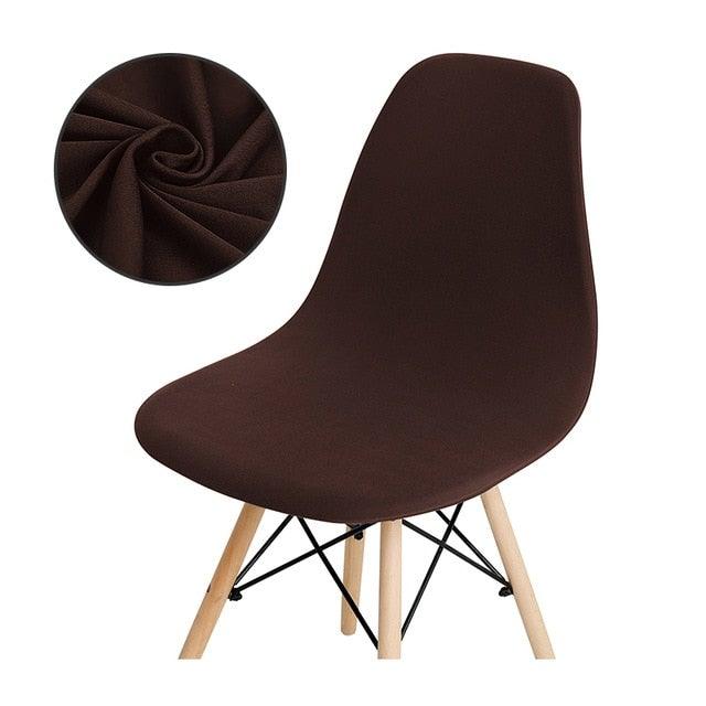 Avangarde Style Printed Seat Cover For Shell Chair Armless Shell Chair Cover Banquet Home Slipcover Elastic Removable Stretch High Back For Sofa Armchairs