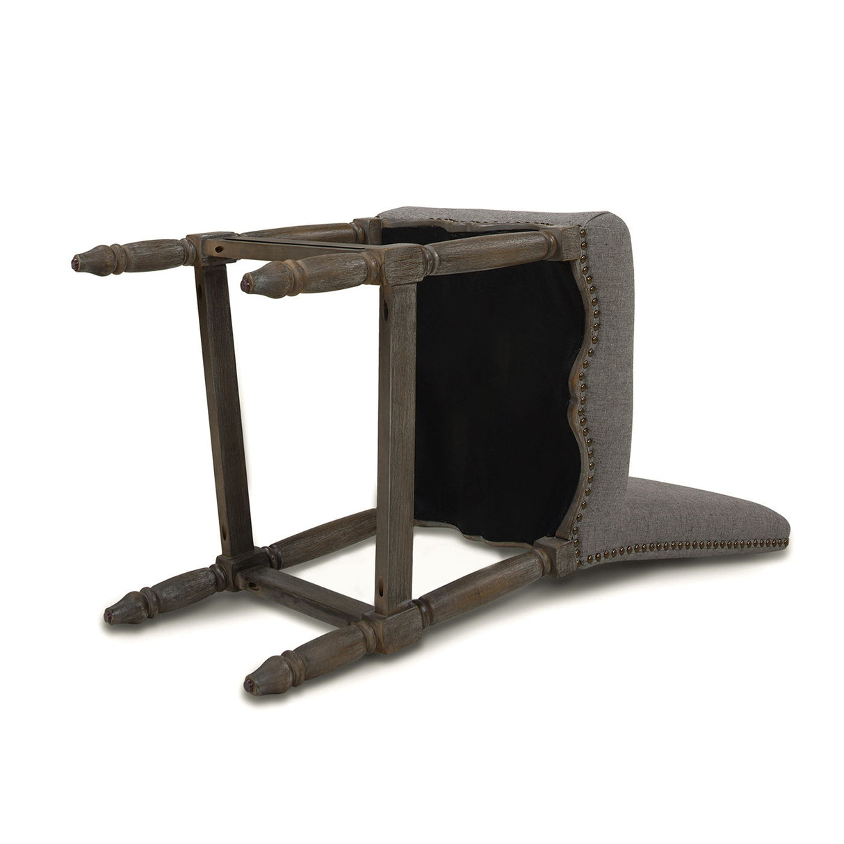 Odette - Farmhouse Upholstered Counter Height Bar Stool - Heathered Gray by Couch.com