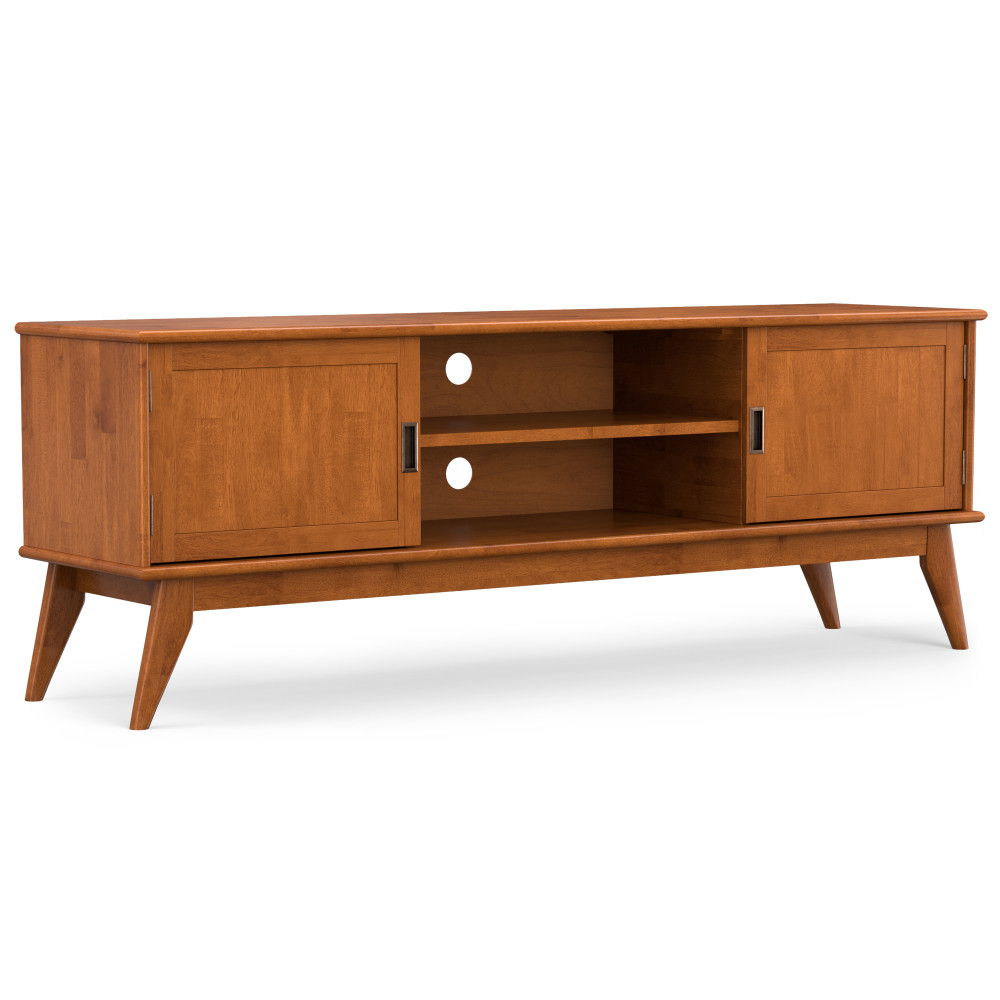 Draper - Handcrafted Mid Century Low TV Media Stand by Couch.com