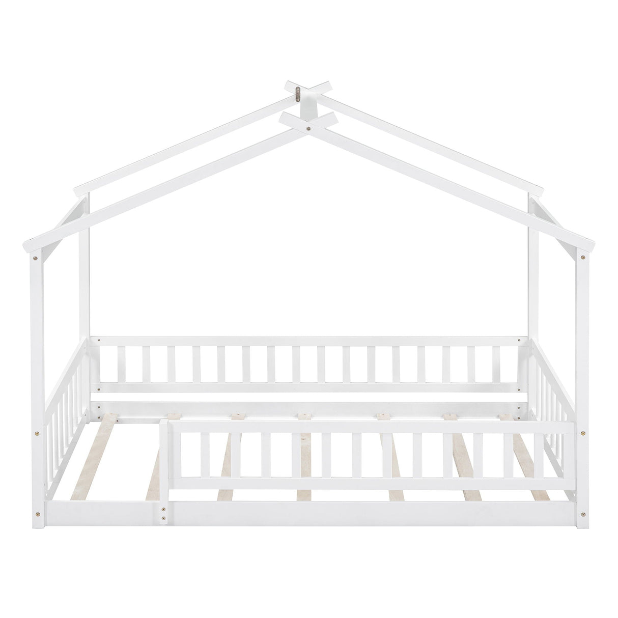 Bed House Bed Frame With Fence by Couch.com