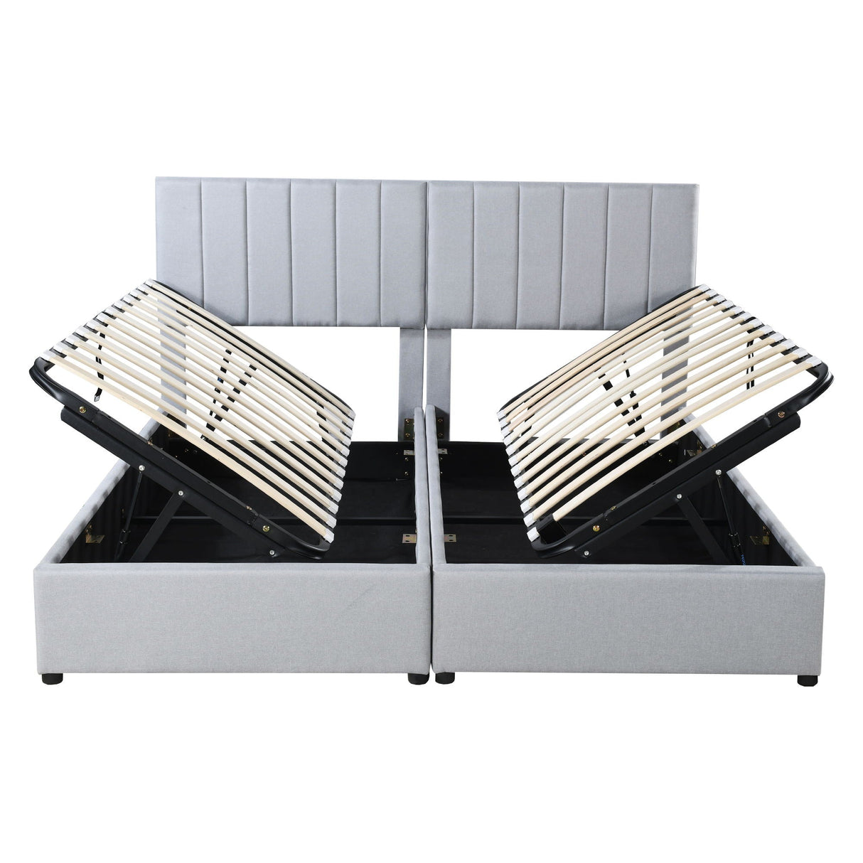 Upholstered Platform Bed With A Hydraulic Storage System by Couch.com