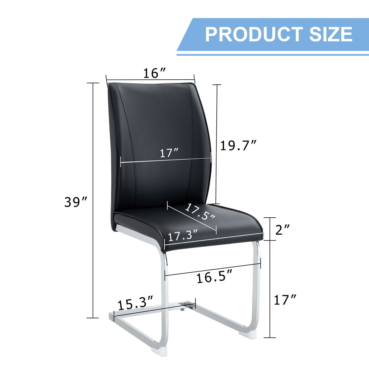 Luxury Simple Arch High Resilience Dining Chair With Arched Leg by Couch.com