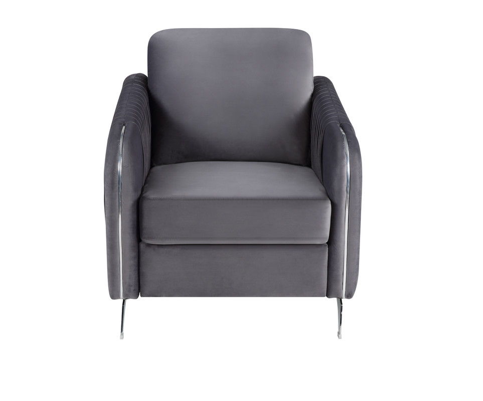 Hathaway - Velvet Modern Chic Accent Armchair by Couch.com