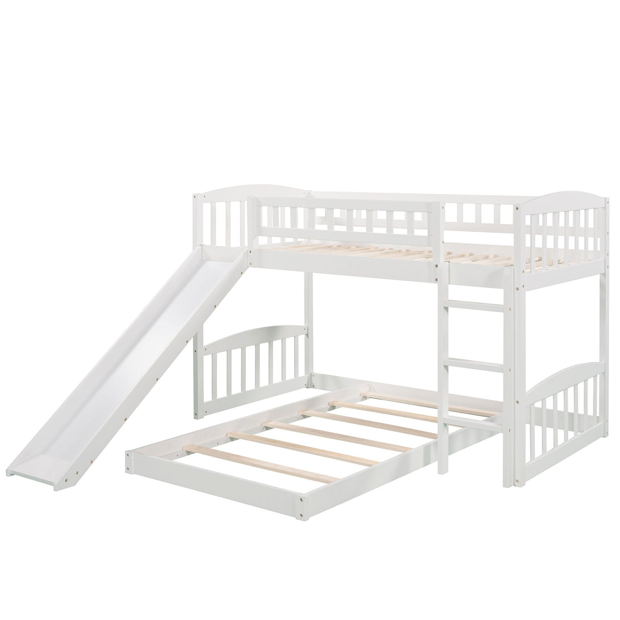 Functional Bunk Bed With Convertible Ladder And Slide by Couch.com