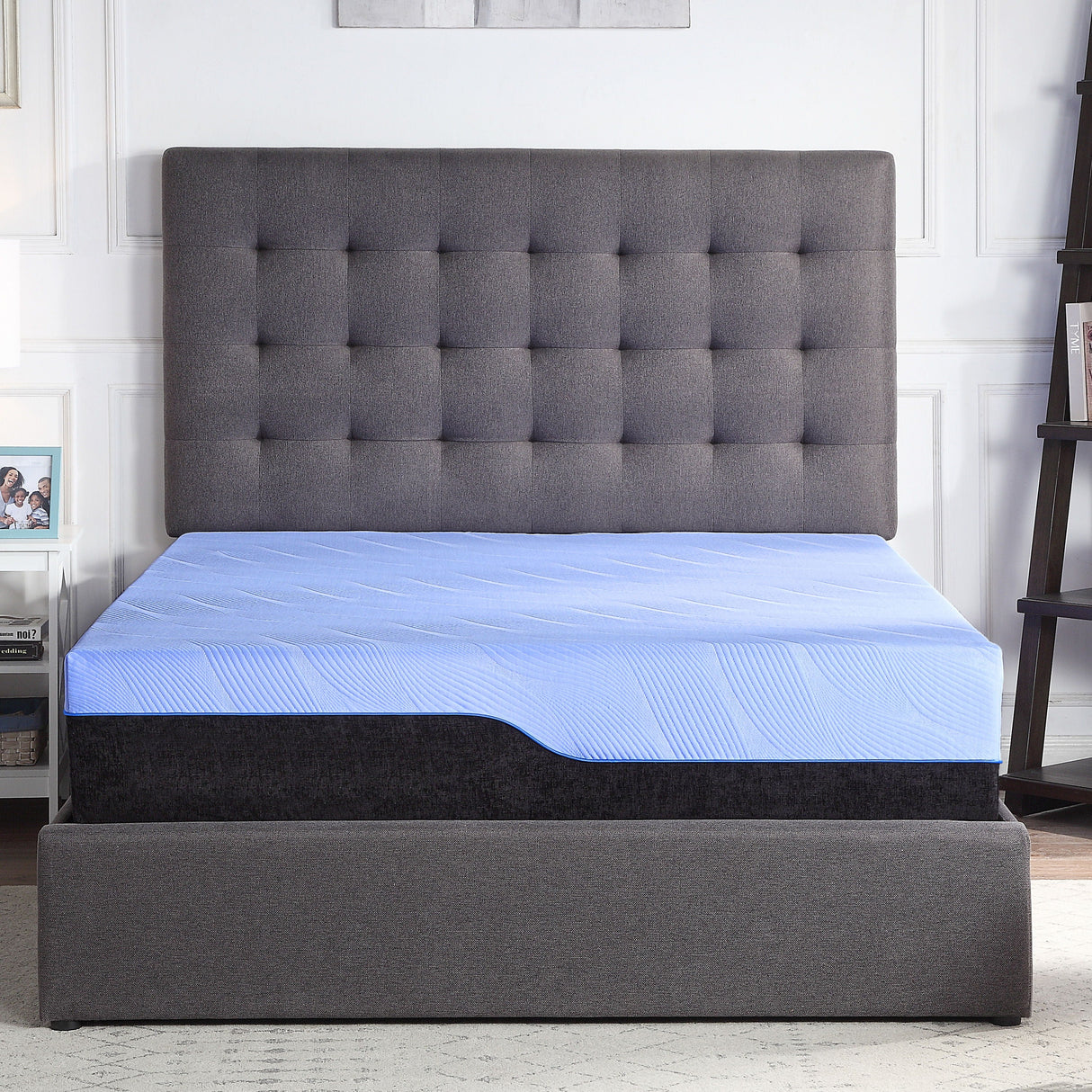 Refresh - 12" Hybrid Cooling Gelcare Memory Foam And Coil Mattress by Couch.com