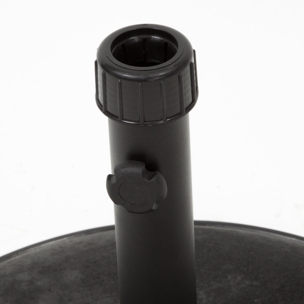 Stylish Concrete Umbrella Base with Iron Support Pole