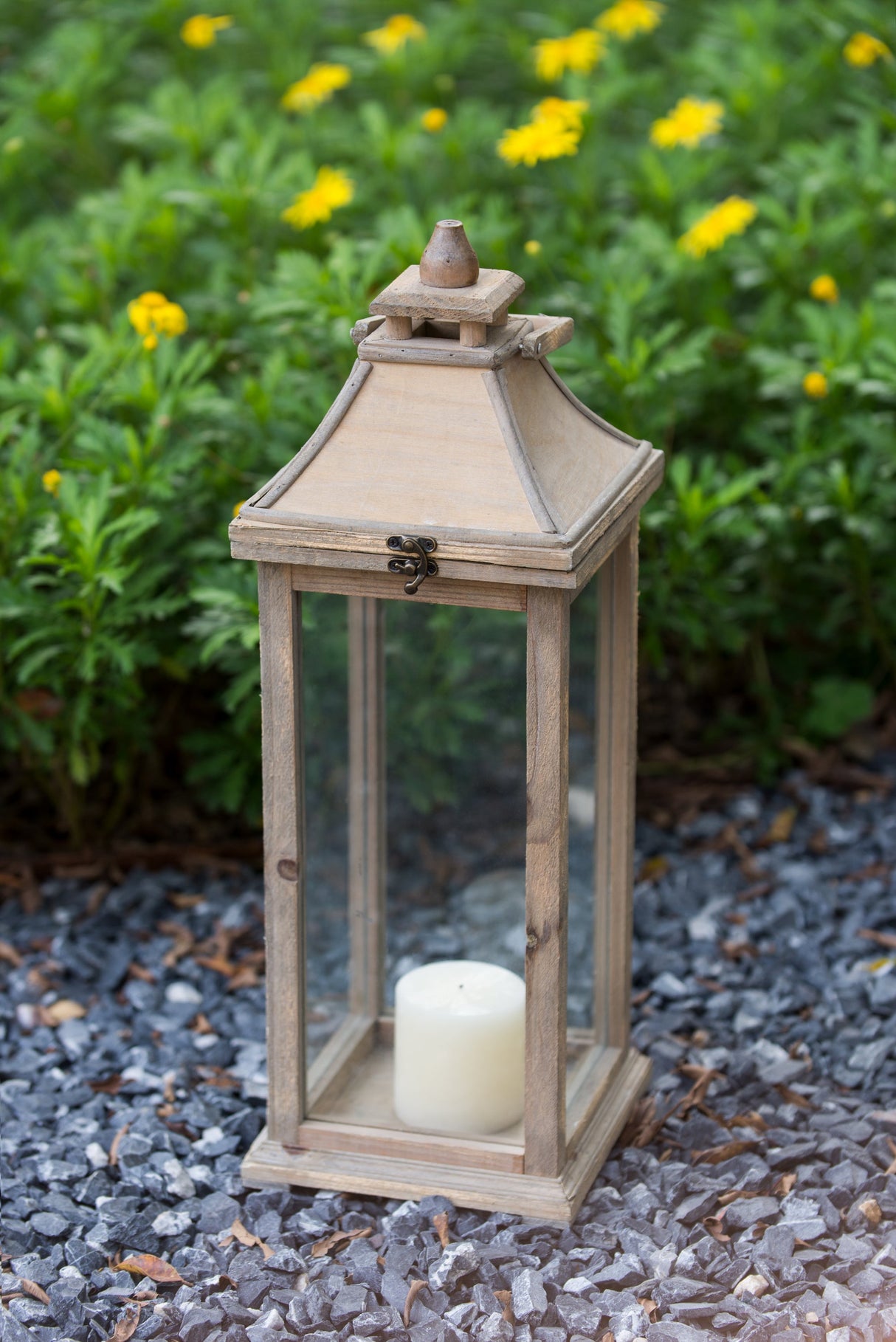 Wooden Candle Lantern Decorative, Hurricane Lantern Holder