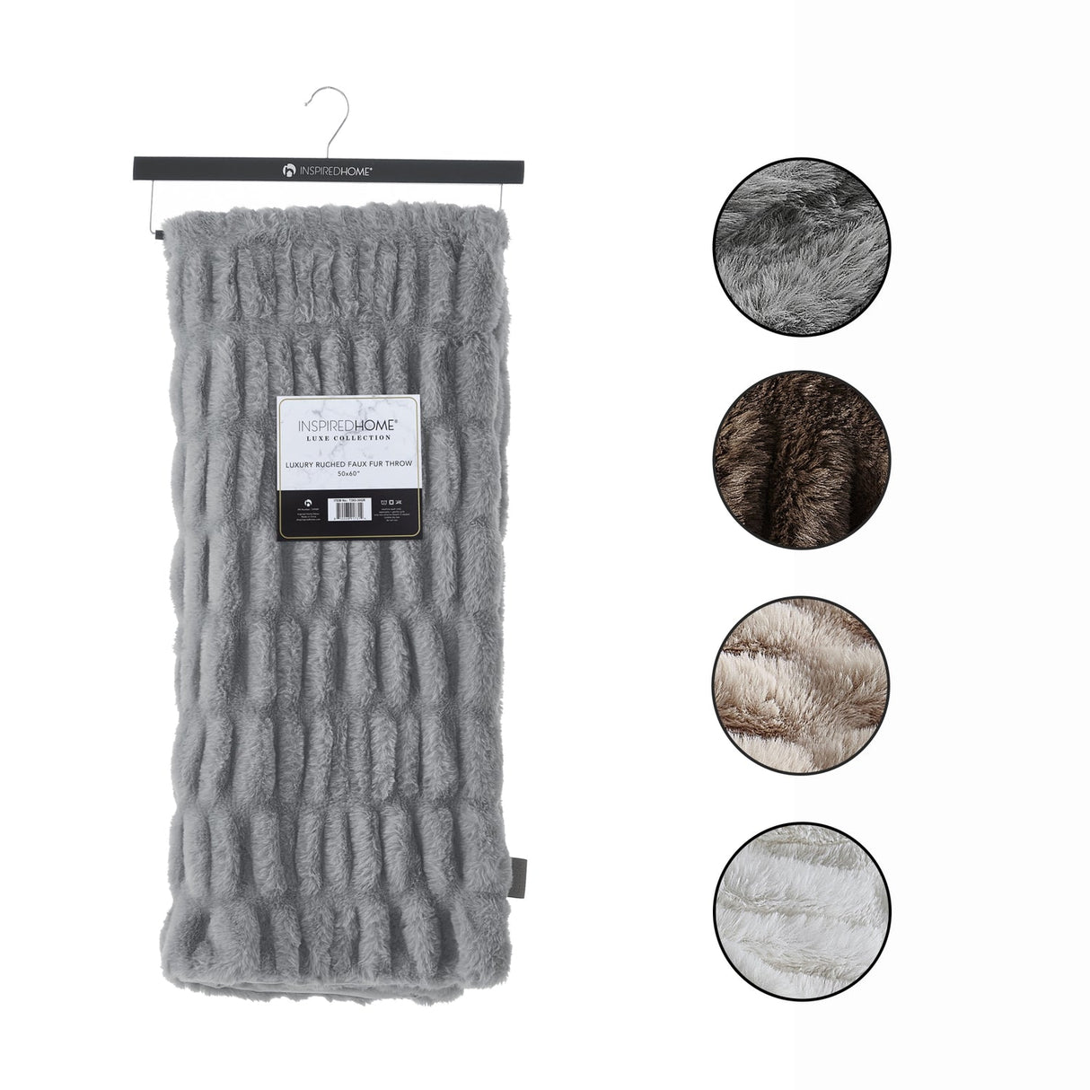 Antonia Silky Ruched Knit Throw