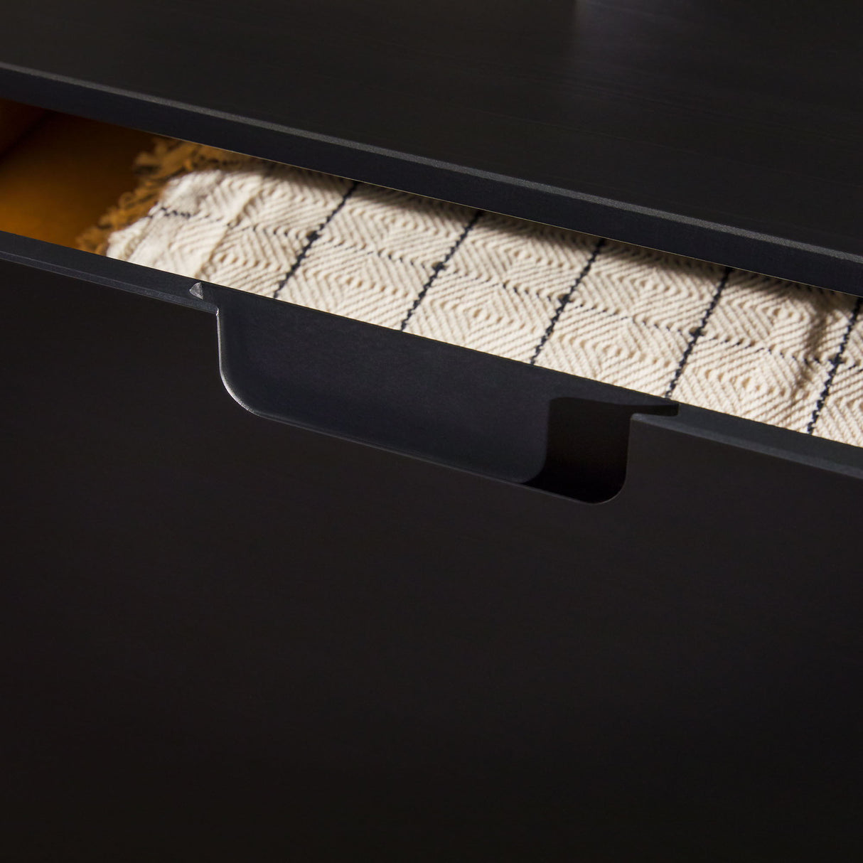 Mid Century Modern 3 Drawer Dresser - Black by Couch.com