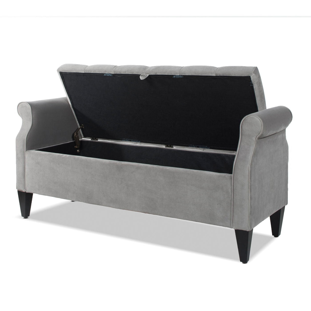 Jacqueline - Tufted Roll Arm Storage Bench by Couch.com