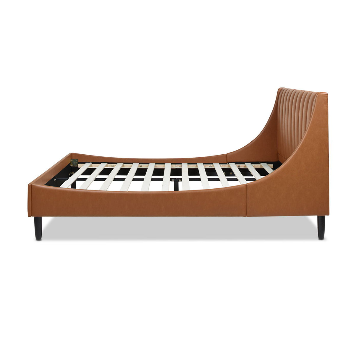 Aspen - Vertical Tufted Modern Headboard Platform Bed Set by Couch.com