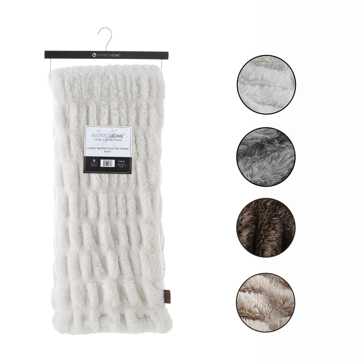 Antonia Silky Ruched Knit Throw