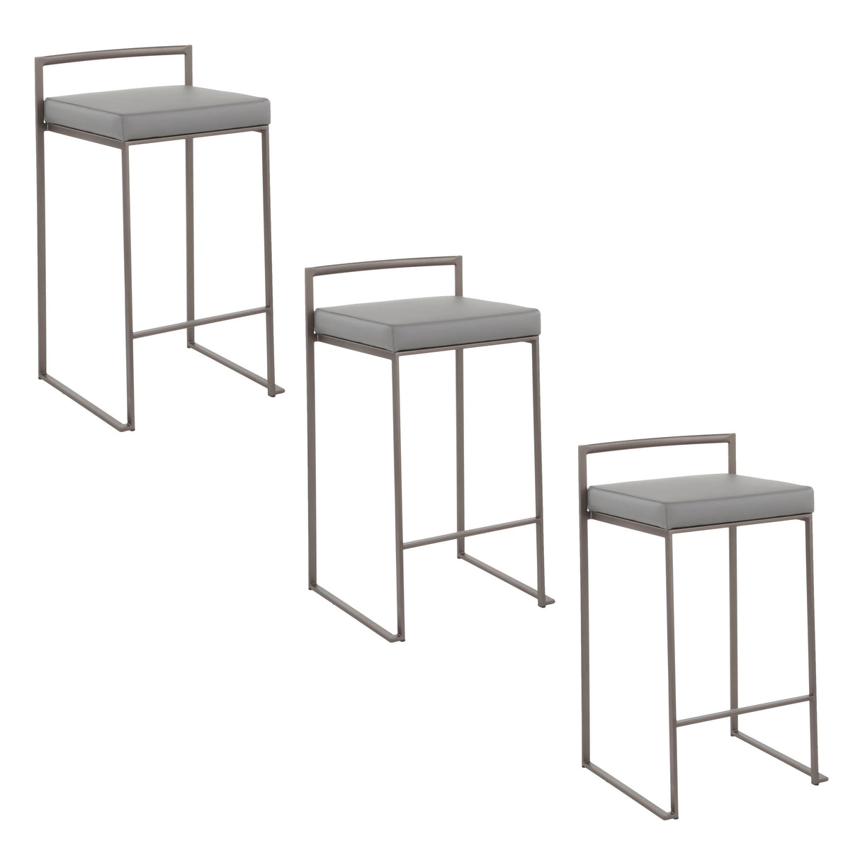Fuji - Industrial Stackable Counter Stool Elegant Design by Couch.com